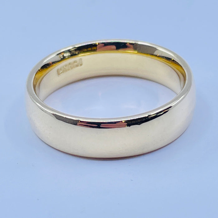14kt Yellow Gold 6mm comfort fit Band