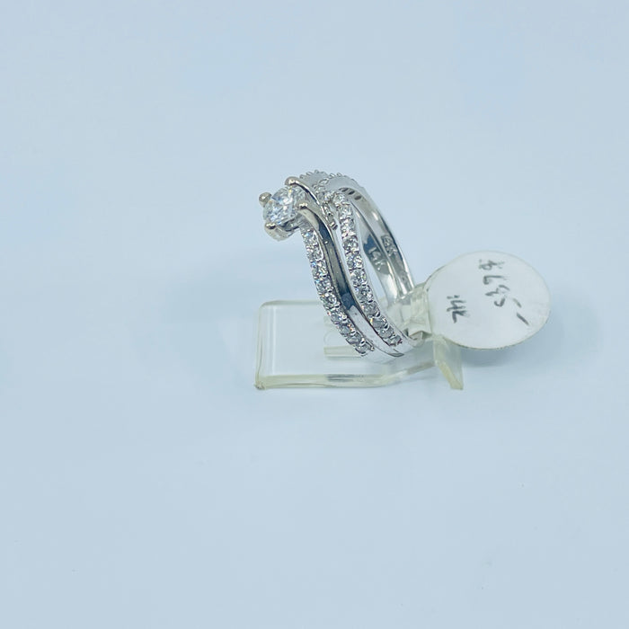 14kt White Gold Diamond Wedding set 1/3ct center