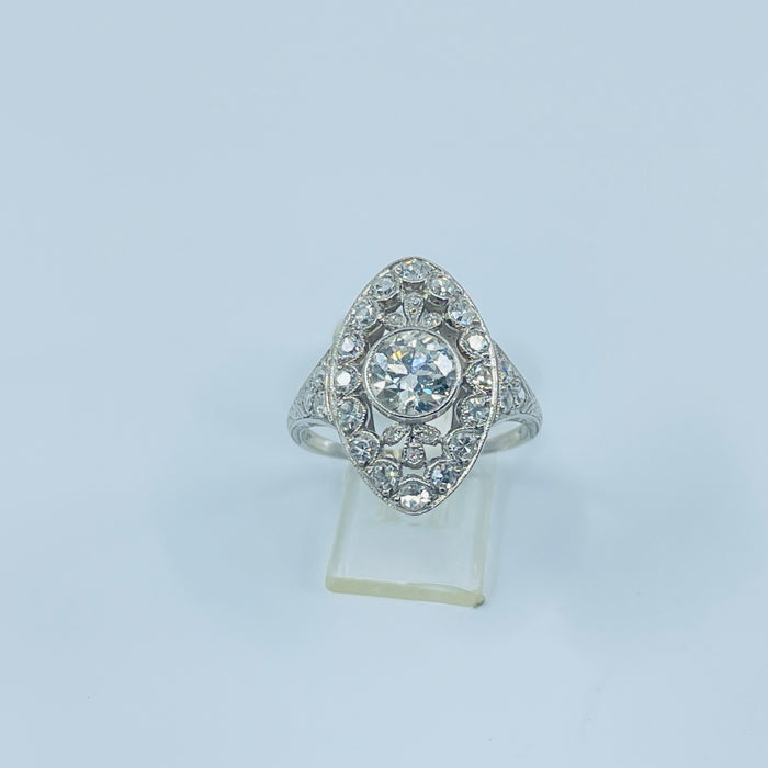 Platinum Diamond vintage ring