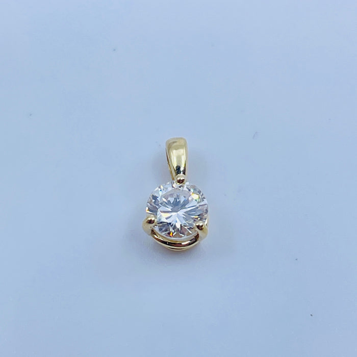 14kt Yellow Gold .40ct I VS1 Diamond Pendant