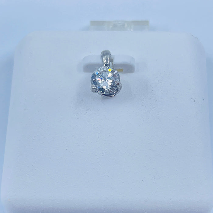 14kt White Gold .48ct Diamond Pendant