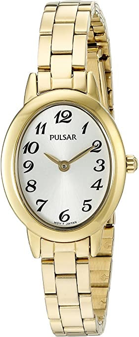 Pulsar Women's Quartz Gold-Toned Dress Watch (Model: PRW032X)