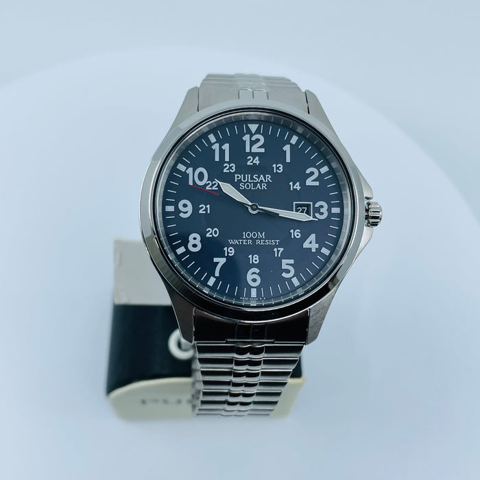 Pulsar Men's PX3 069 Solar Expansion  Stainless Steel Watch