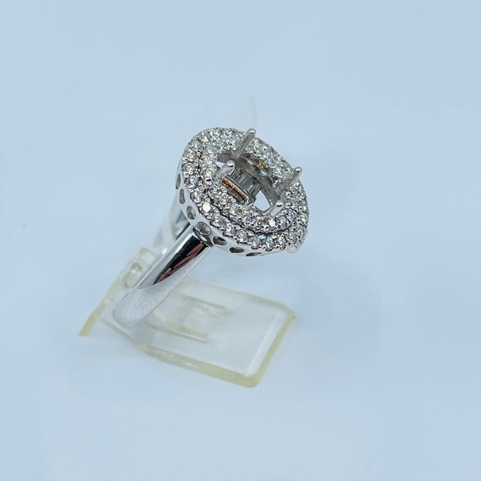 14kt White Gold Ring/Pendant .33ctw Mounting