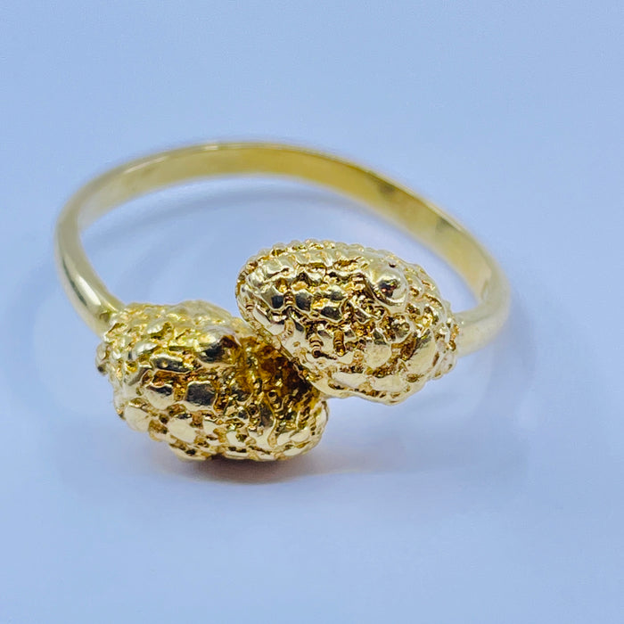 18kt Yellow Gold Snake Head wrap ring