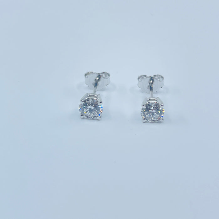 14kt White Gold G VS .72ctw Lab Grown Diamond Earrings