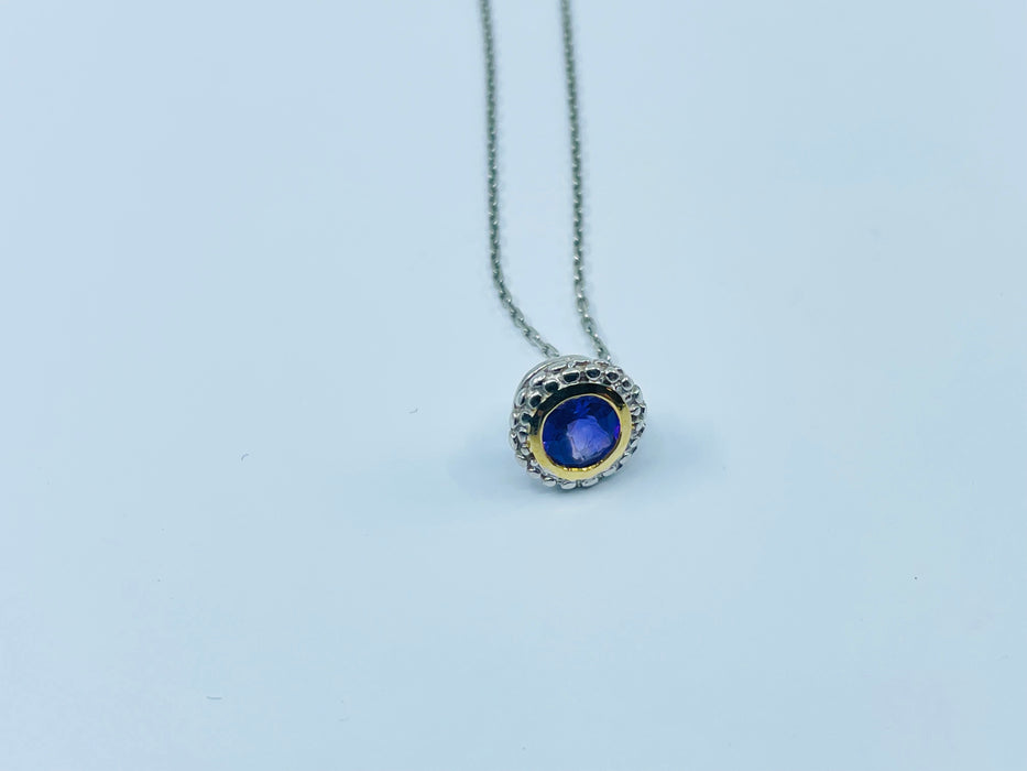 14kt and Sterling silver Amethyst Pendant