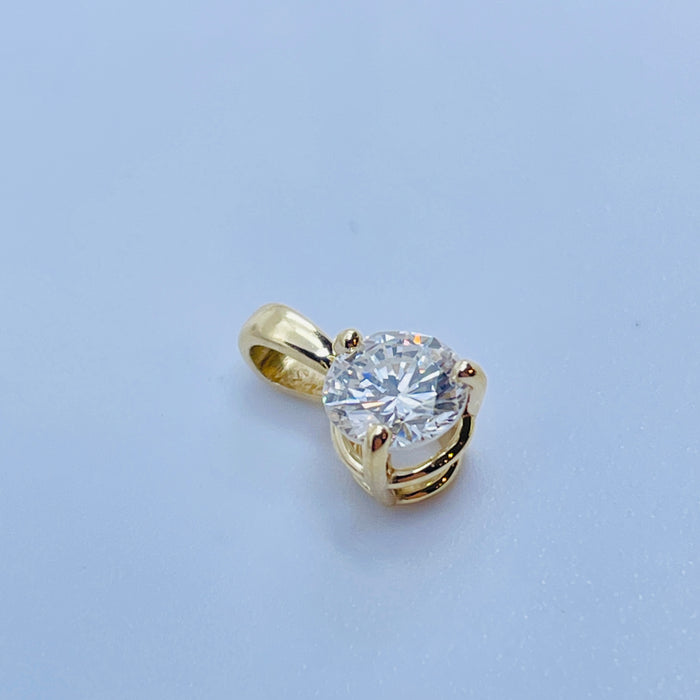 14kt Yellow Gold .40ct I VS1 Diamond Pendant