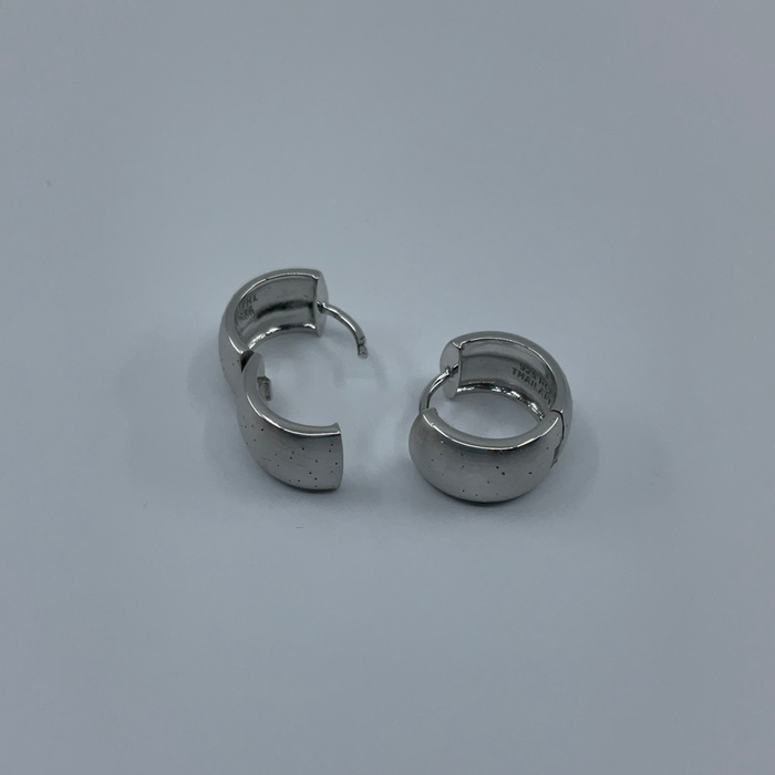 Sterling silver huggie earrings