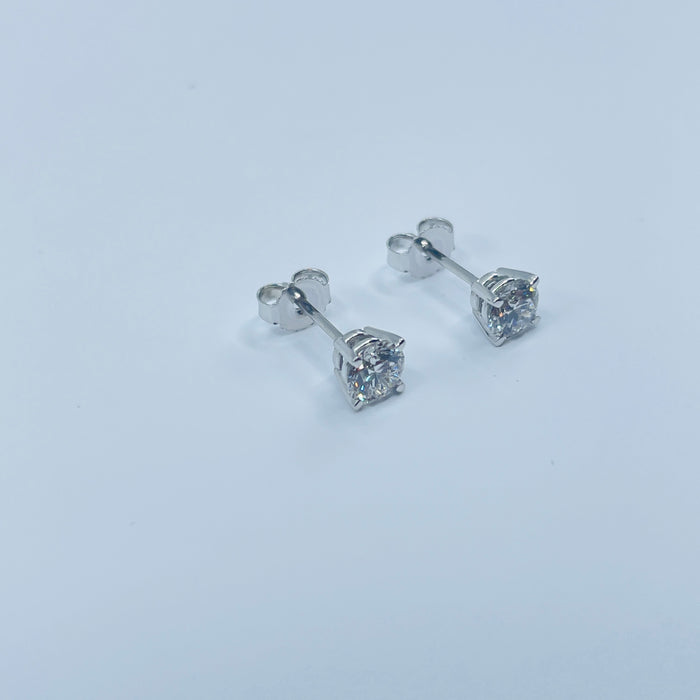 14kt White Gold G VS .72ctw Lab Grown Diamond Earrings