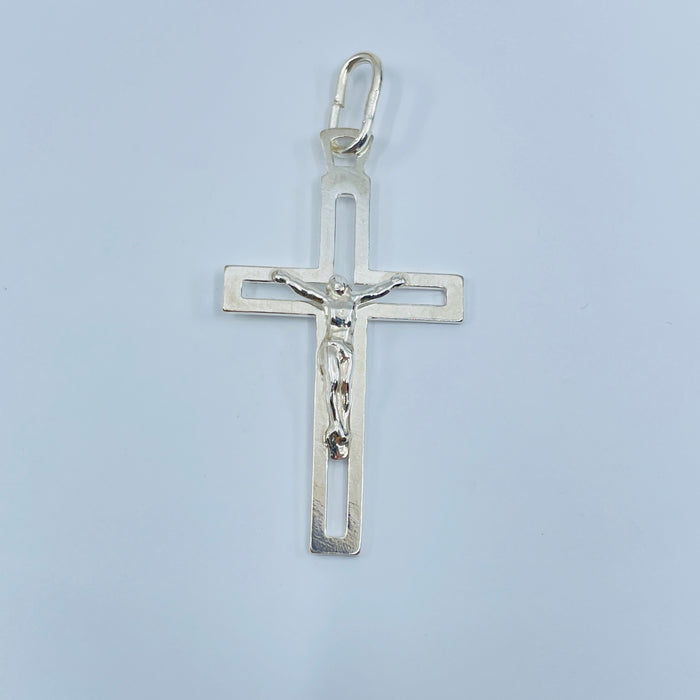 Sterling Silver Crucifix approx 1.75” long