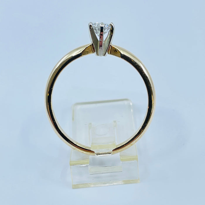 14kt Yellow Gold .25ct I SI2 Diamond solitaire