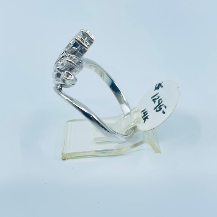 14kt White Gold 5 Diamond fashion Ring