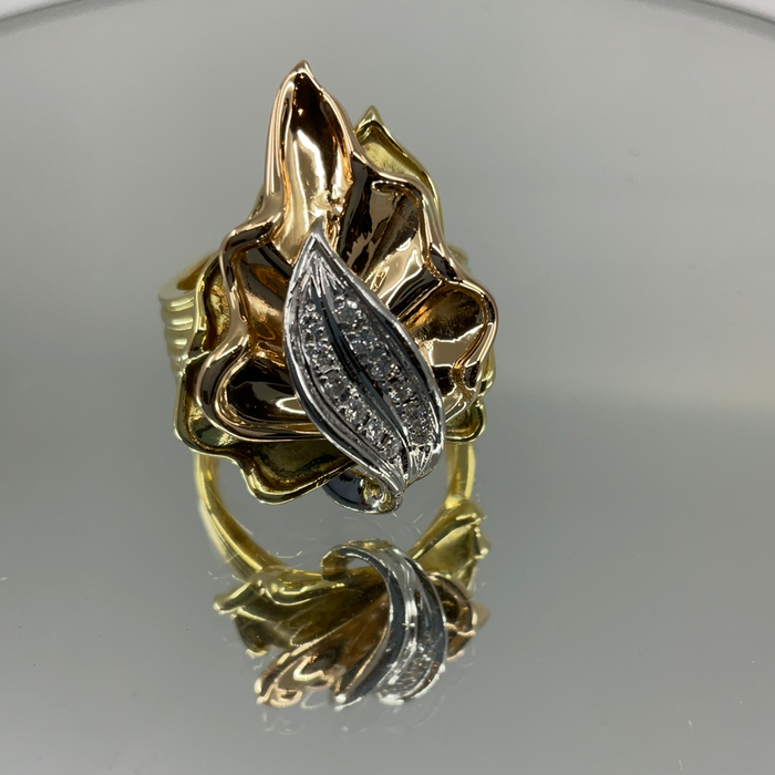 18kt and Platinum Diamond fashion Ring