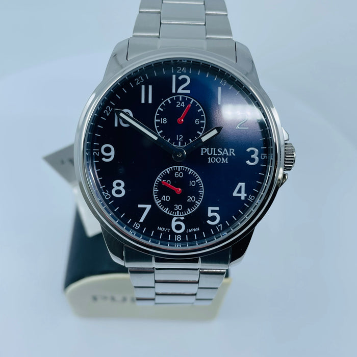 Pulsar Men's Analog-Quartz Watch with Stainless-Steel Strap, Silver P3A001X