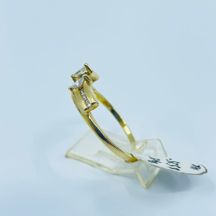 14kt Yellow Gold diamond Ring Wrap 1/4ctw
