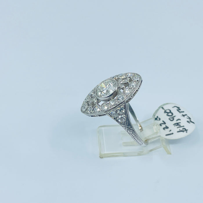 Platinum Diamond vintage ring