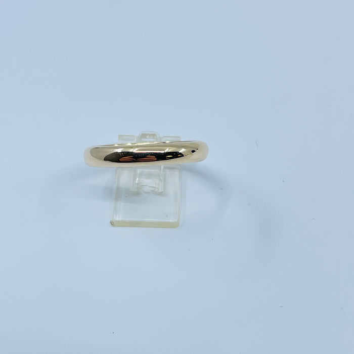14kt Yellow Gold 3.5mm half round size 8.5 Band