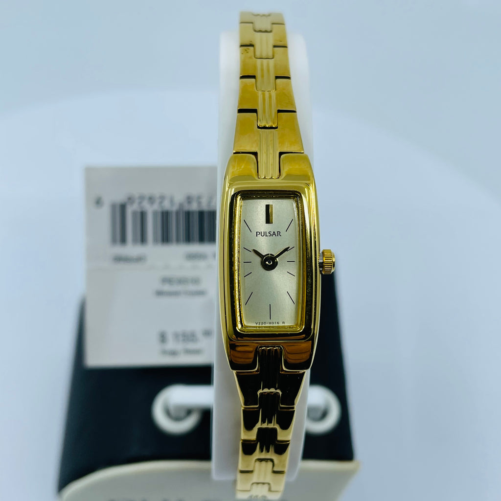pulsar ladies dress watch Vintage Gold-tone Pulsar by Seiko Date Watch