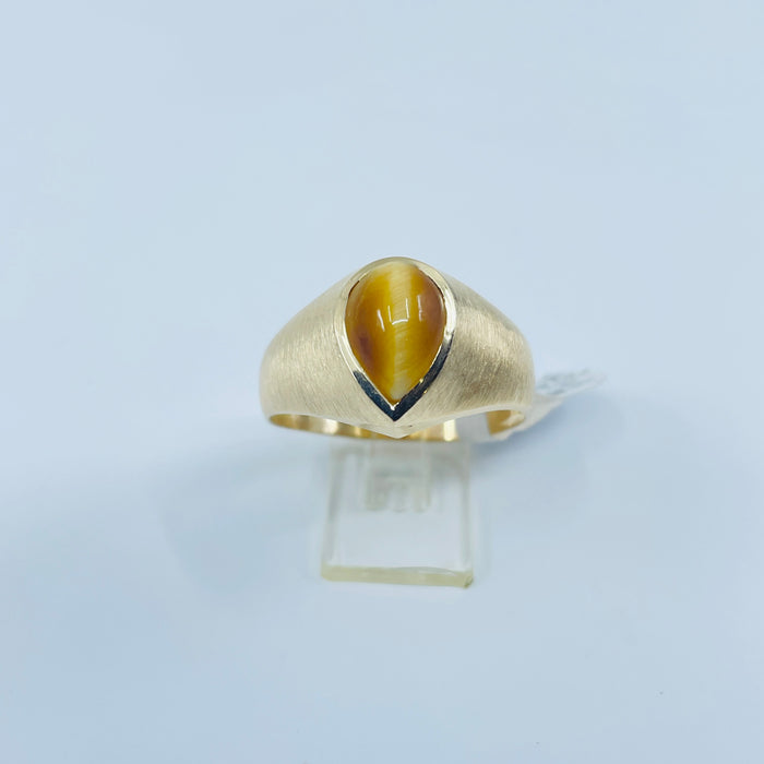 10kt Yellow Gold tigers eye Ring