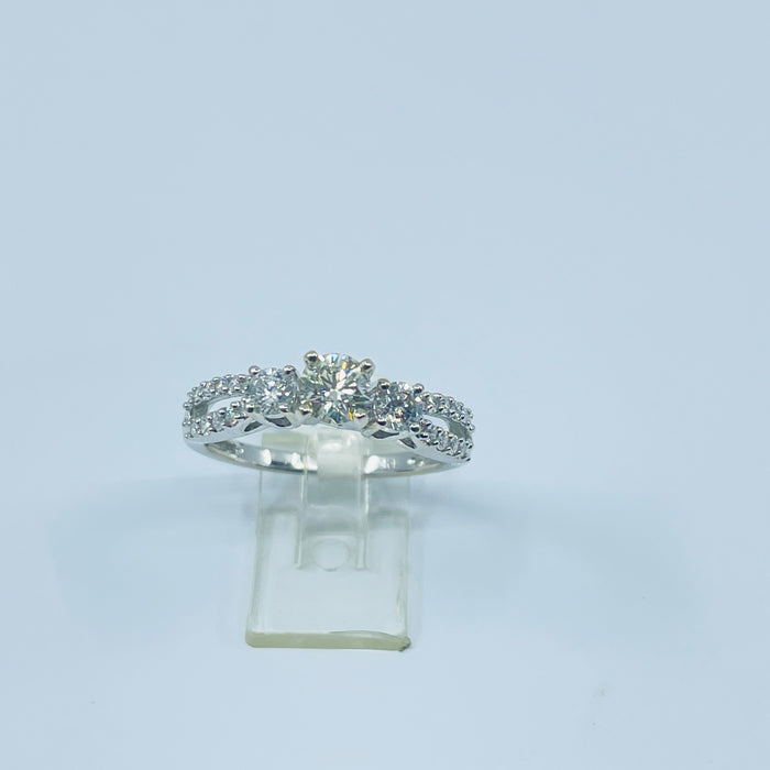 14kt White Gold 1ctw Diamond Engagement Ring